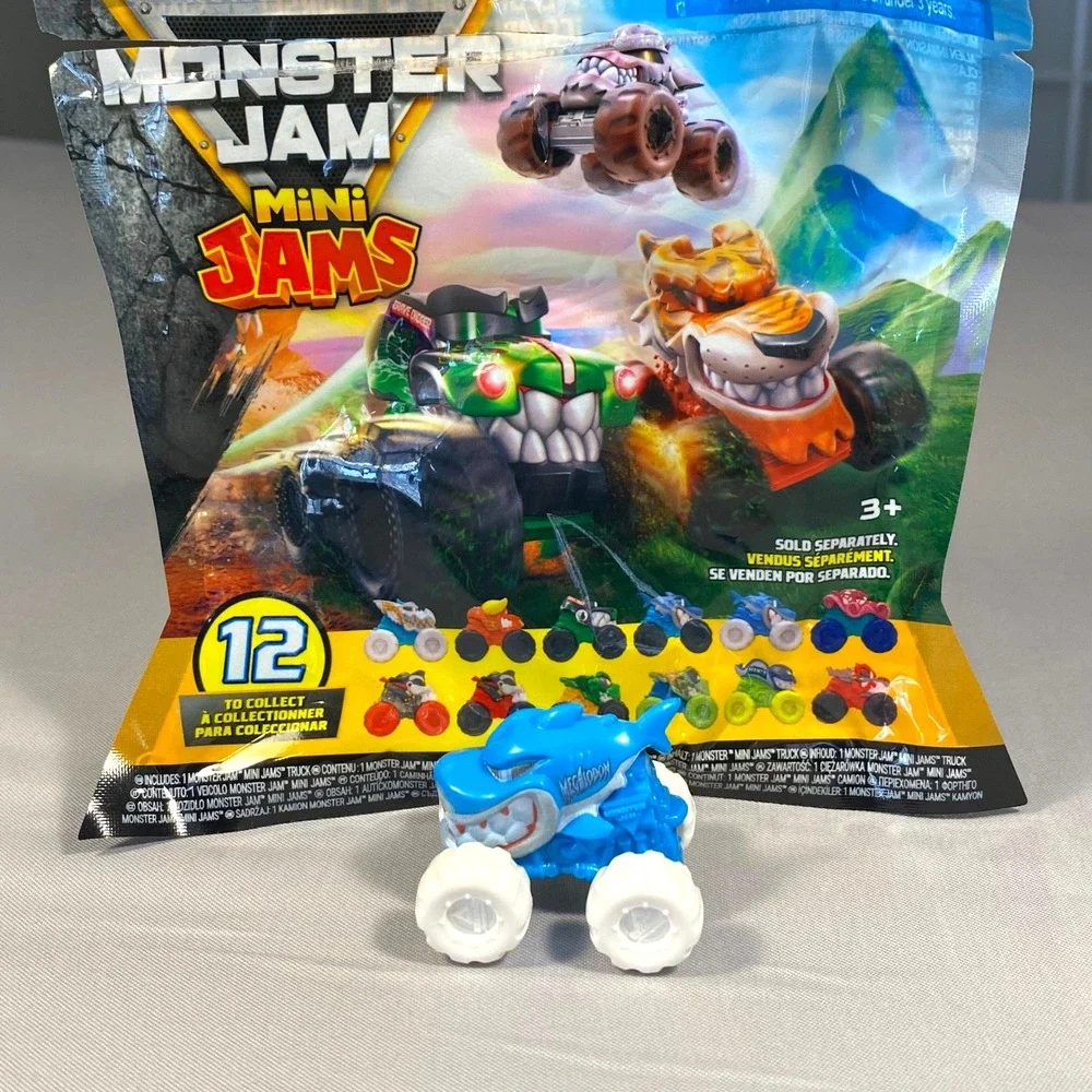 2026 Spin Master Monster Jams Mini Series 23 Megalodon 1:87 New In Open Bag